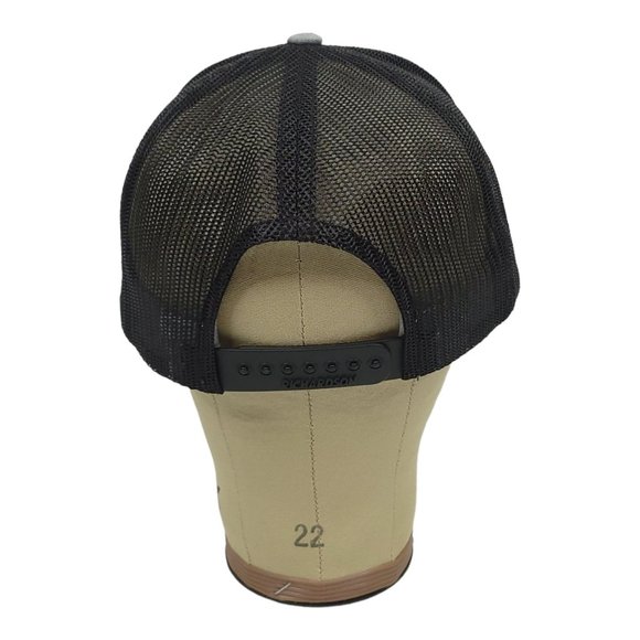 Richardson Car Credit Mesh Snapback Cap Trucker Baseball Hat Gray - Picture 4 of 12